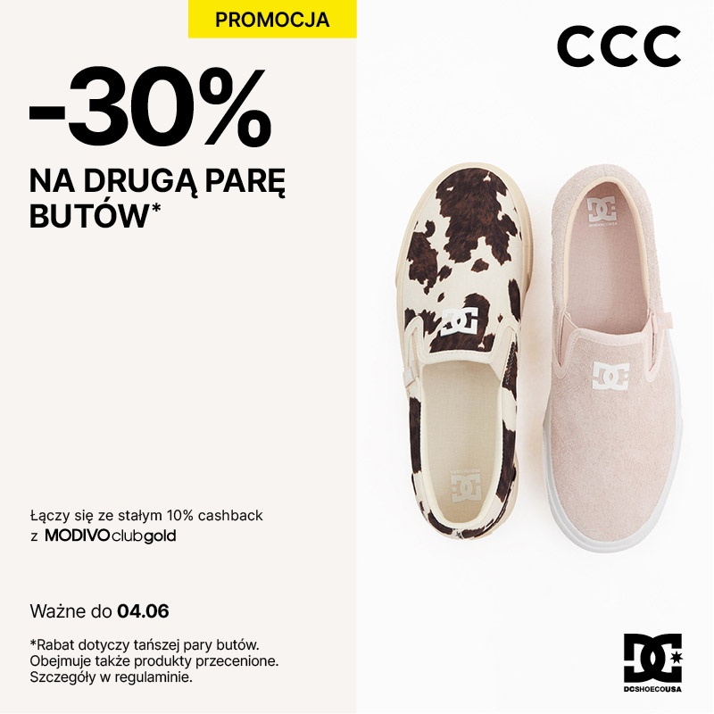 Teraz w CCC -30% na drugą parę butów!