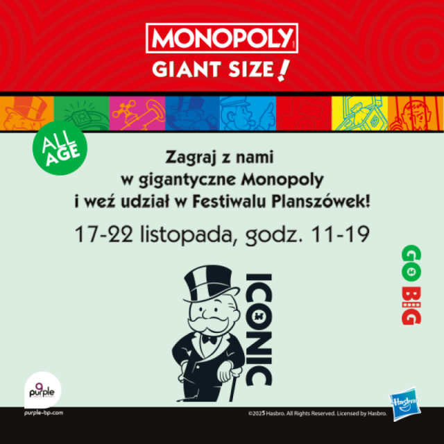 Co łączy bardziej niż Wi-Fi? Oczywiście, że planszówki! Dlatego już w dniach 17-22 listopada (poniedziałek-sobota), w godz. 11:00-19:00, zapraszamy Was całymi rodzinami, ze znajomymi lub solo do udziału w wyjątkowym wydarzeniu w CH Rondo