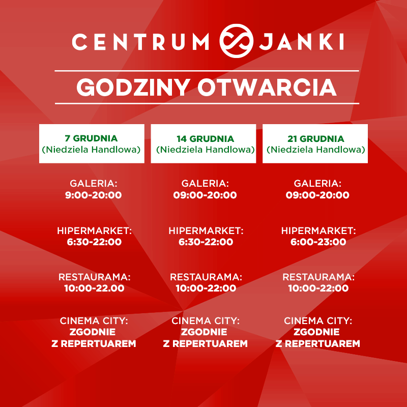 Godziny otwarcia