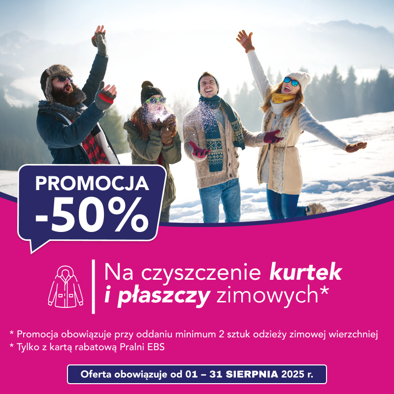 ❄️ Zimówka w sierpniu? Tak – w pralni EBS nawet -50%!