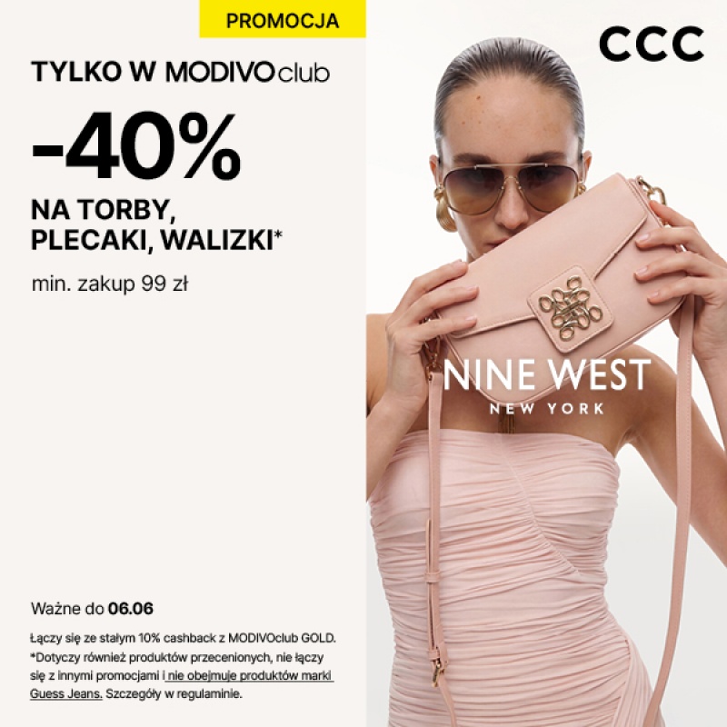 Klubowiczu MODIVOclub! Torby, plecaki i walizki aż 40% taniej!