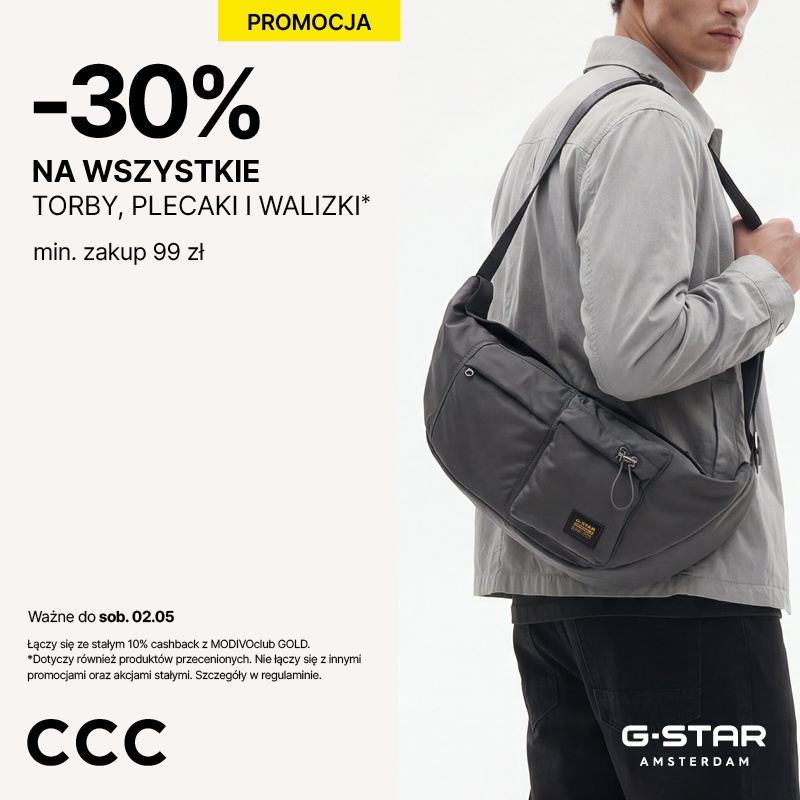 -30% na torby, plecaki, walizki
