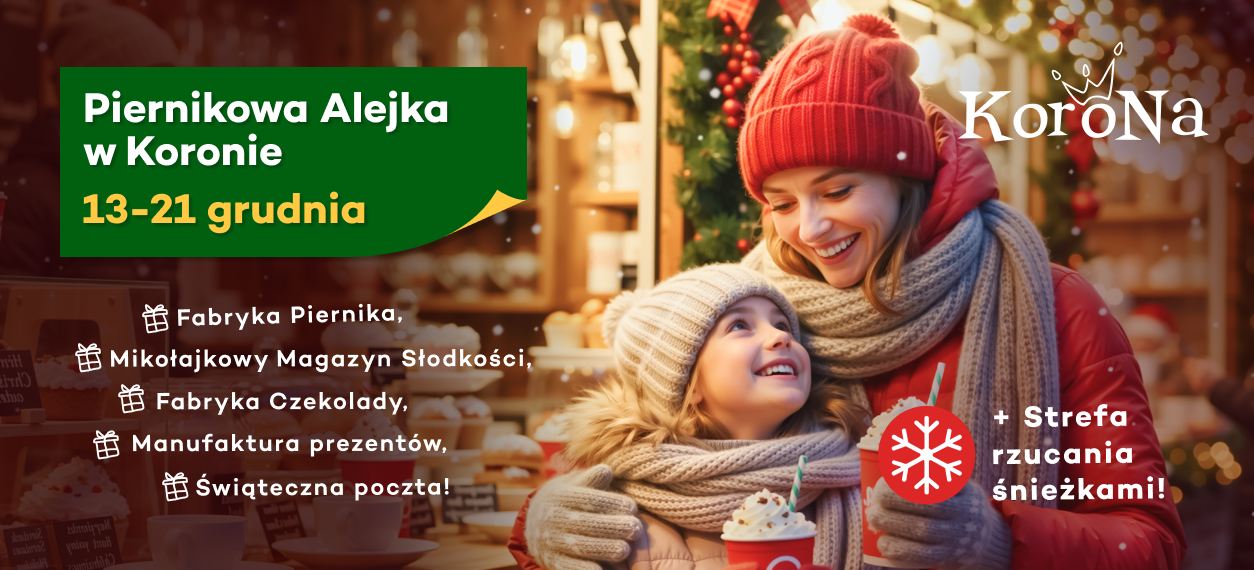Piernikowa Alejka – świąteczna przygoda dla całej rodziny w CH Korona!