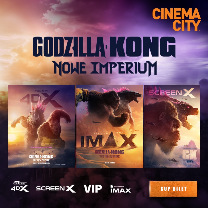 Godzilla i Kong: Nowe Imperium w ScreenX