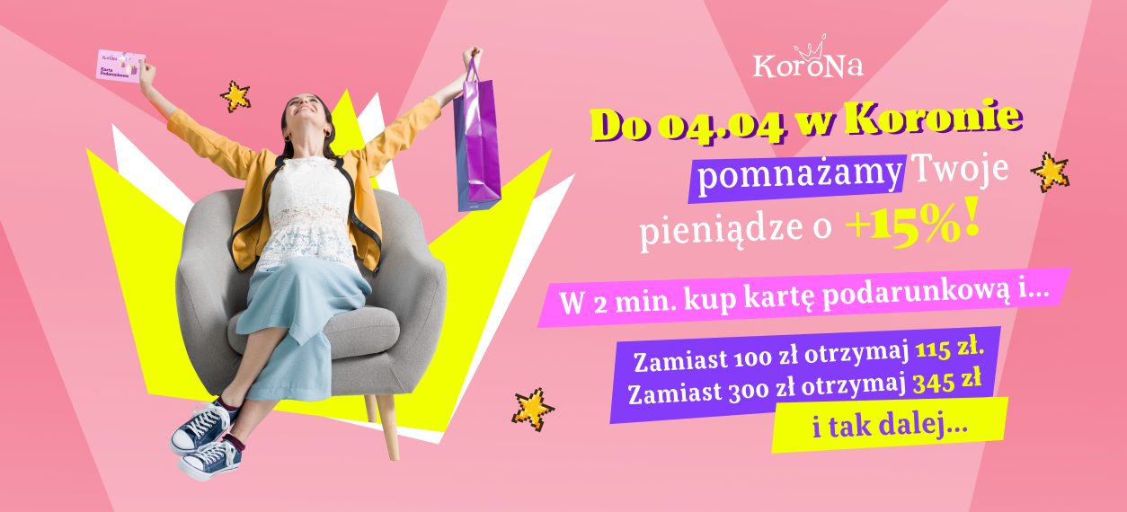 Wiosna na 115% w CH Korona – zakupy, które się opłacają