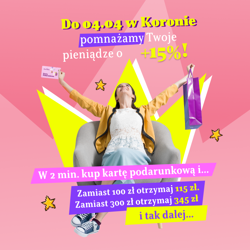 Wiosna na 115% w CH Korona – zakupy, które się opłacają