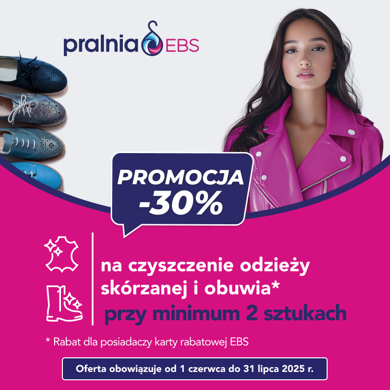 📣 Skóra i buty w dobre ręce – teraz 30% taniej w Pralni EBS!