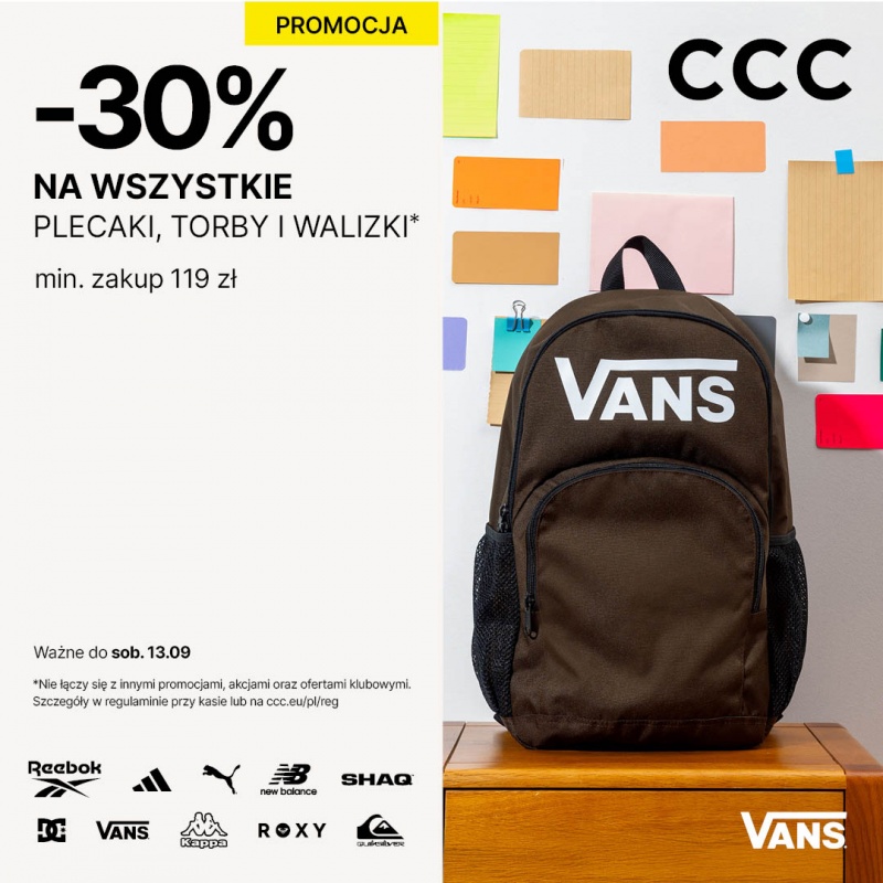 Pakowanie do szkoły, biura, na weekend? Nowa okazja w CCC!