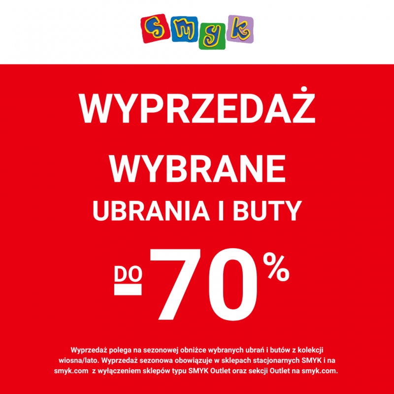 Wyprzedaż do -70%