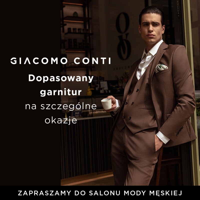 Odwiedź salon mody męskiej Giacomo Conti!